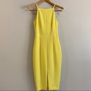 H&M Bright Yellow Cocktail Dress